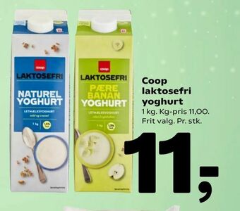 Coop 365 Coop laktosefri yoghurt tilbud