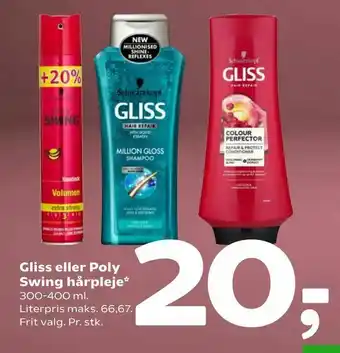 Coop 365 Gliss eller Poly Swing hårpleje tilbud