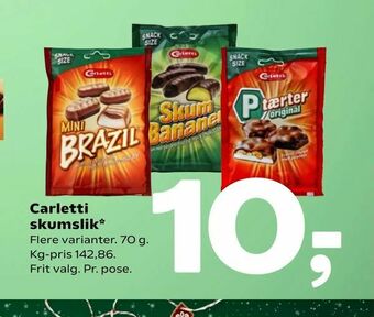 Coop 365 Carletti skumslik tilbud