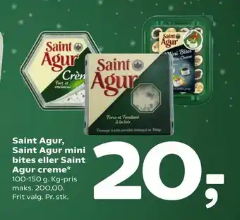 Coop 365 Saint Agur, Saint Agur mini bites eller Saint Agur creme tilbud