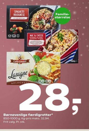 Coop 365 Børnevenlige færdigretter tilbud