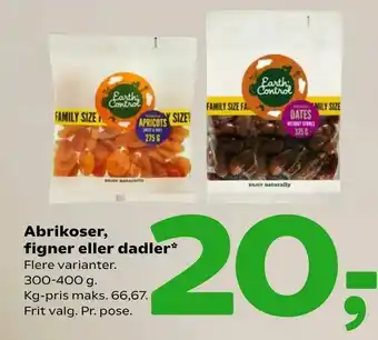 Coop 365 Abrikoser, figner eller dadler tilbud