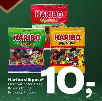 Coop 365 Haribo slikpose tilbud