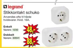 Harald Nyborg legrand Stikkontakt schuko tilbud