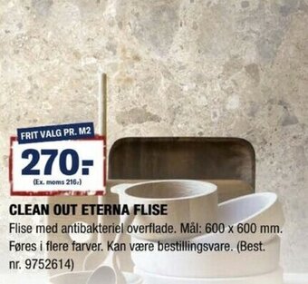 Clean Out Eterna Flise