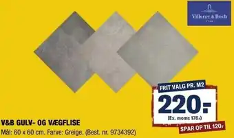 Stark V&B Gulv-Og Vægflise tilbud