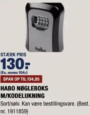 Habo Nøgleboks M/Kodelukning