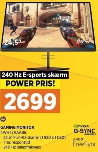 Power Gaming Monitor 4WH47AABB tilbud