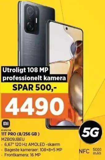 11T Pro (8/256 GB) MZB09JBEU