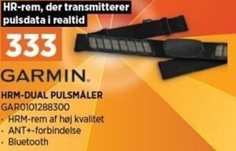 Power Garmin HRM-DUAL Pulsmåler GAR0101288300 tilbud