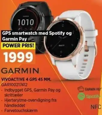 Power Garmin Vivoactive 4 GPS 45 MM GAR100217412 tilbud