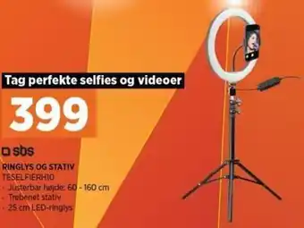 Power Ringlys Og Stativ TESELFIERH10 tilbud