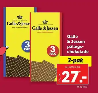 Let-Køb Galle & Jessen pålægs - chokolade tilbud