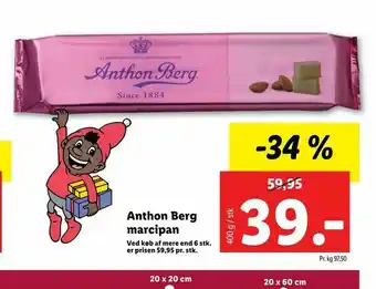 Let-Køb Anthon Berg marcipan tilbud
