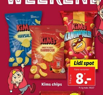 Let-Køb Kims chips tilbud