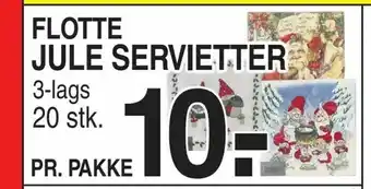 ABC Lavpris Jule servietter tilbud