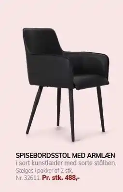 Daells Bolighus SPISEBORDSSTOL MED ARMLÆN tilbud