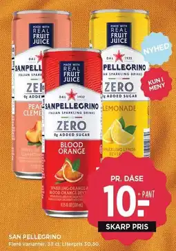 MENY SAN PELLEGRINO tilbud