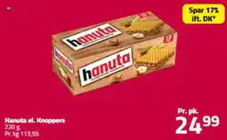 Fleggaard Hanuta el. knoppers tilbud