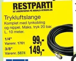 Harald Nyborg Trykluftslange tilbud
