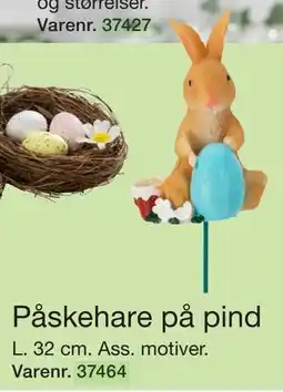 Harald Nyborg Påskehare på pind tilbud
