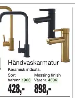 Harald Nyborg Håndvaskarmatur tilbud