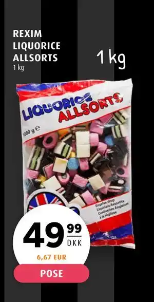 Scandinavian Park REXIM LIQUORICE ALLSORTS tilbud