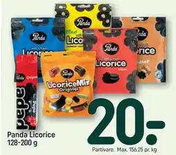 REMA 1000 Panda Licorice 128-200 g tilbud
