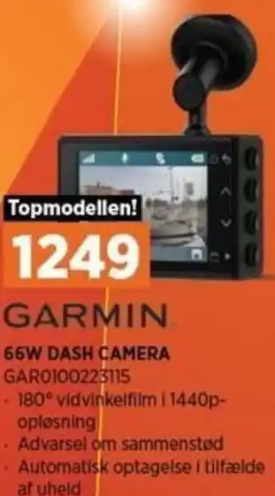 Power Garmin 66W Dash Camera GAR0100223115 tilbud