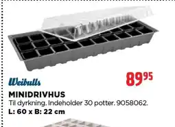 jem & fix WEIBULLS Minidrivhus tilbud