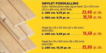 jem & fix Høvlet forskalling tilbud