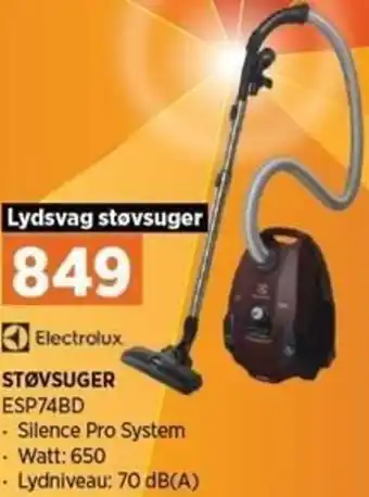 Power Støvsuger ESP74BD tilbud