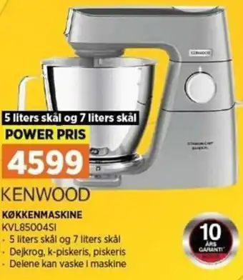 Power Køkkenmaskine KVL85004SI tilbud