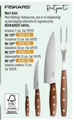Imerco Norr kniv tilbud