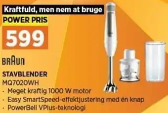 Power Braun Stavblender MQ7020WH tilbud