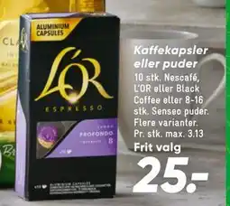 Bilka Kaffekapsler eller puder tilbud