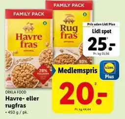 Lidl Havre- eller rugfras tilbud