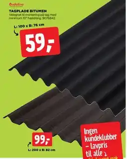 jem & fix TAGPLADE BITUMEN tilbud