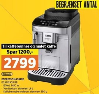 Power Espressomaskine ECAM29031SB tilbud