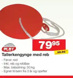 Tallerkengynge med reb