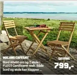 XL-BYG MALANG CAFESÆT Bord tilbud