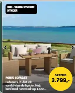 XL-BYG PORTO SOFAS.ET tilbud