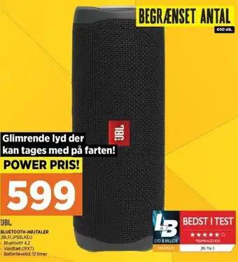 Bluetooth-Højtaler JBLFLIPSBLKEU