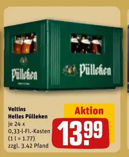 REWE DE Veltins helles pülleken tilbud