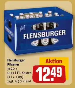 REWE DE FLENSBURGER Pilsener tilbud