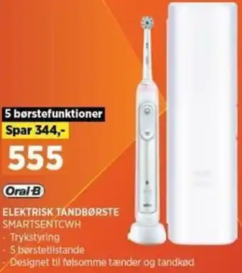 Power Elektrisk Tandbørste SMARTSENTCWH tilbud