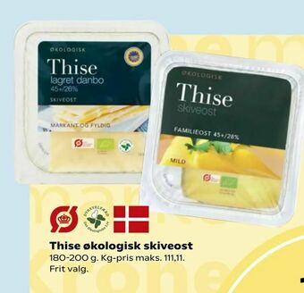 Dagli'Brugsen Thise økologisk skiveost tilbud