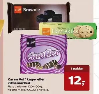 Dagli'Brugsen Karen Volf kage- eller kiksemarked tilbud