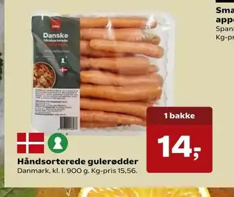 Dagli'Brugsen Håndsorterede gulerødder tilbud