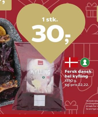 Dagli'Brugsen Fersk dansk hel kylling tilbud